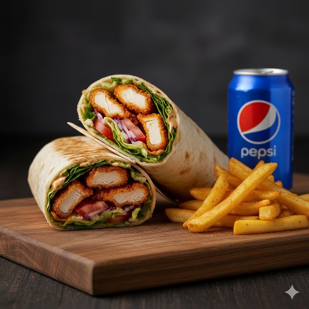 CAJUN DÜRÜM MENÜ & PEPSİ 330 ML